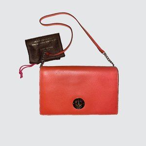 Kate Spade - Coral Red Bright-Spot Avenue Sally Clutch